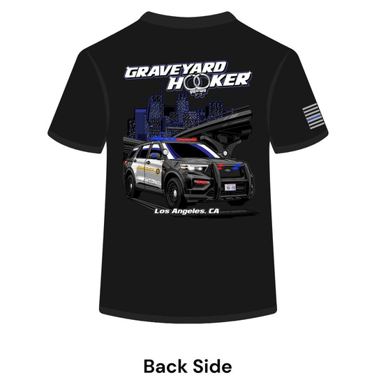 Black LAPD / LASD Graveyard Hooker T-Shirt