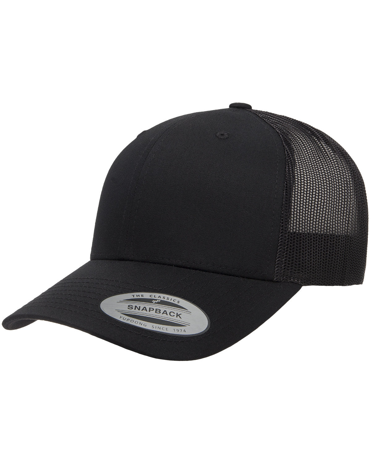 GunFighterTV Adult Retro Trucker Cap Black / Black Mesh