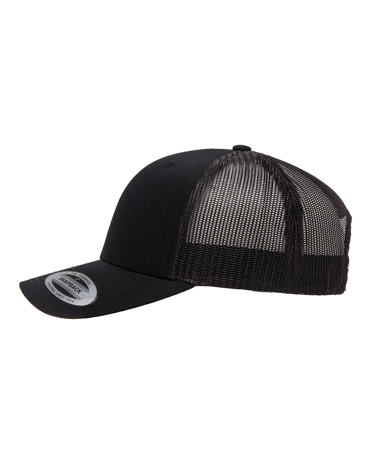 GunFighterTV Adult Retro Trucker Cap Black / Black Mesh