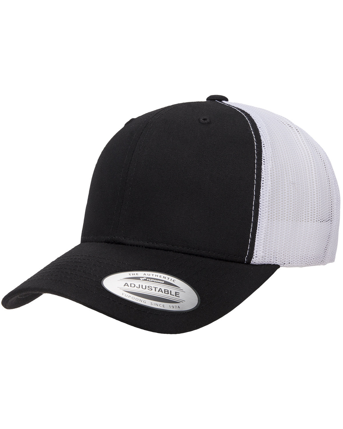 GunFighterTV Adult Retro Trucker Cap Black / White Mesh