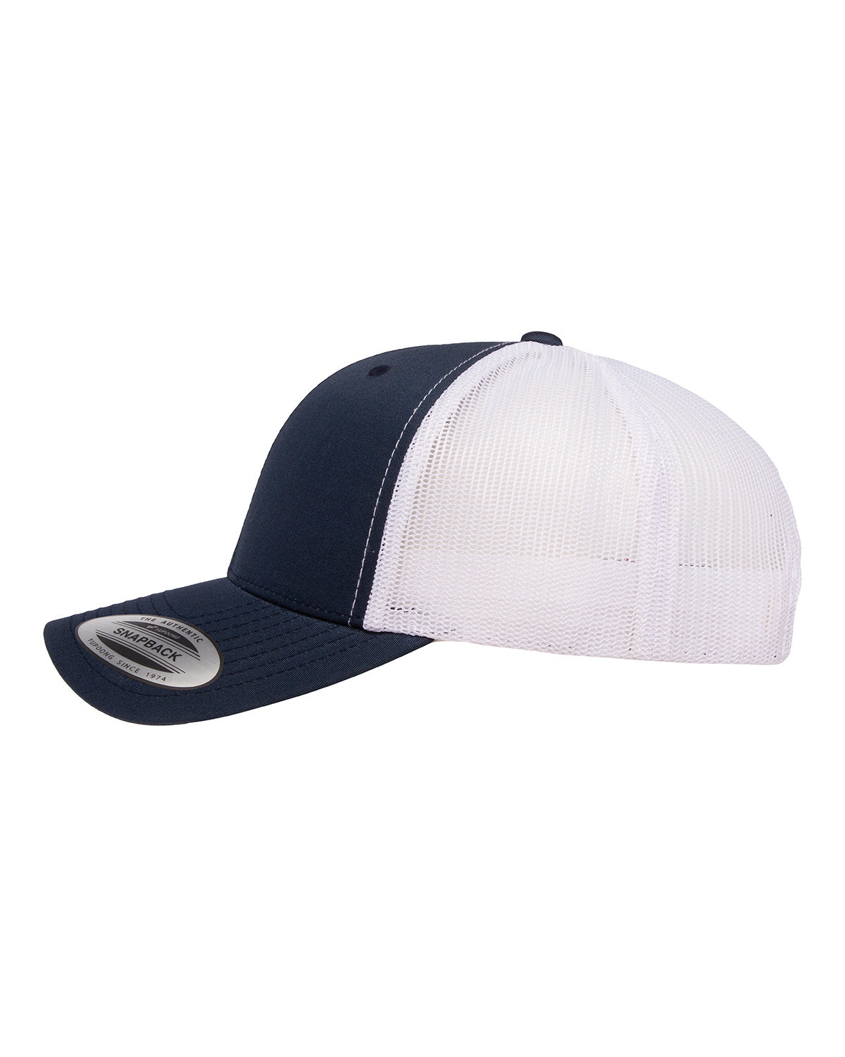 GunFighterTV Adult Retro Trucker Cap Navy Blue / White
